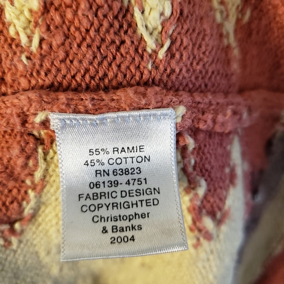 3 for $15 Vintage CB Southwestern Print Cropped Sweater Size M - Picture 10 of 10